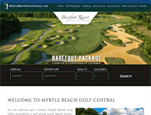 Tablet Screenshot of myrtlebeachgolfcentral.com